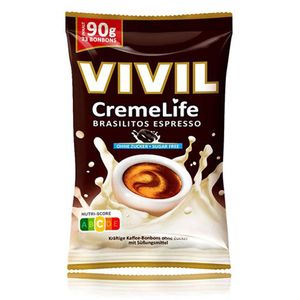 Vivil Creme Life Brasilitos Espresso pastylki do ssania bez cukru 90g