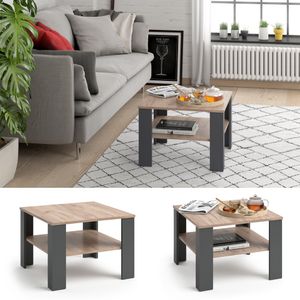 Vicco Coffee table Homer, 60 x 42 cm, Anthracite/Sand