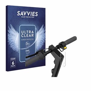 6x Savvies Schutzfolie für Segway Ninebot KickScooter MAX G2D Folie Klar