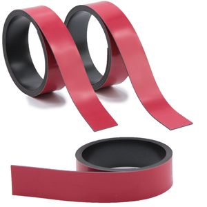 3x Magnet-Streifen Rot - ca. 2 cm x 1 m Magnetband zum markieren - mag_253