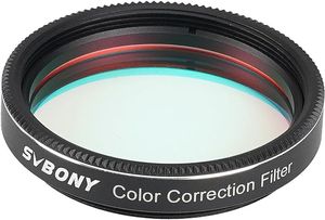 Svbony SV231 1.25" Teleskopfilter, Farbkorrekturfilter für Teleskope M28.5×0.6 Vollgewinde, Reduziert Schädliche Blaue Wellenlängen