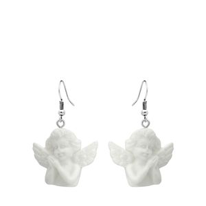 Weiße Bijoux-Ohrringe, Engel