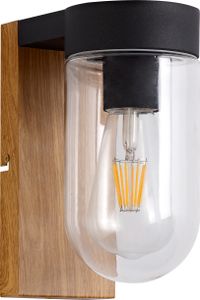 BRILLIANT Außenwandleuchte Cabar braun IP44 E27 40 Watt dimmbar g. f. Normallampe