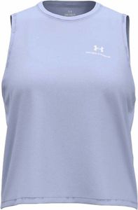 Under Armour Women's Rush Energy Crop Tank Celeste/White M Fitness T-Shirt