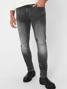 Herren ONLY & SONS Slim Fit Jeans Basic Denim Hose ONSLOOM Tapered Trousers -