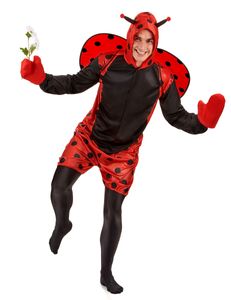 Lustiger Marienkäfer Kostüm Tierkostüm rot-schwarz