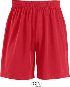 SOLS Teamsport Unisex Sweat-Shorts Kinder Basic Shorts San Siro 2 01222 Rot Red 10 Jahre (140)