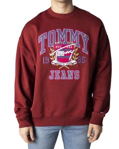 TOMMY HILFIGER JEANS Sweatshirt Herren Textil Burgund GR64817 - Größe: S