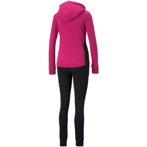 Puma Jogginganzug Damen aus Baumwolle Classic Hooded Sweat Suit, Farbe:Fuchsia, Größe:XS