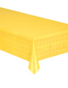 Papiertischdecke Party-Accessoire Tischdeko gelb 120 x 600cm
