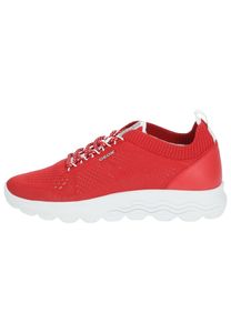 Geox Spherica coole Strick Sneakers in red, Geox Fußbett, Sohle mit Zero Shock System
