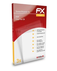 atFoliX FX-Antireflex 3x Schutzfolie kompatibel mit Avm Fritz Fon C6 Panzerfolie