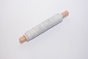Decolackdraht Bindedraht Wickeldraht Blumendraht weiß ca. 0,50 mm 50 m