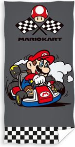 Carbotex Super Mario Kart Duschtuch, Strandtuch, Badetuch, 100 % Baumwolle, Maße: 70 x 140 cm Carbotex Super Mario Kart Duschtuch, Strandtuch, Badetuch, 100 % Baumwolle, Maße: 70 x 140 cm