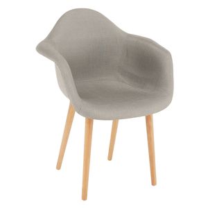 Kondela - stolička, látka sivá/bukové drevo, Kadir nový typ 4