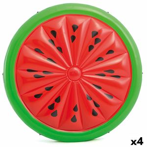 Aufblasbare Insel Intex Wassermelone 183 x 23 x 183 cm (4 Stück)