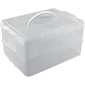 LAMART LT6034 Praktický a spoľahlivý box na skladovanie a prenášanie potravín najmä múčnikov, plast, číra,  34x25,5x19 cm