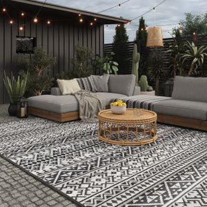 EVOCAMP Outdoor Teppich 300x400 cm, Kunststoffteppich, wetterfest für Terrasse