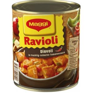 Maggi Ravioli Diavoli w owocowym, pikantnym sosie pomidorowym 800g