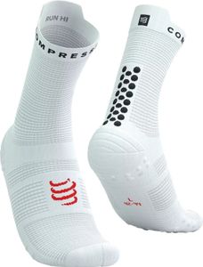Compressport Pro Racing V4.0 Run High White/Black/Core Red T2 Skarpety do biegania