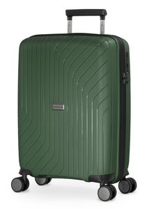 HAUPTSTADTKOFFER - TXL - Kufr na příruční zavazadla extra lehký 55x40x20 cm, kabinové vozíky s pevnou skořepinou z PP, TSA, 4 kolečka, 55 cm, 36 litrů, tmavě zelený