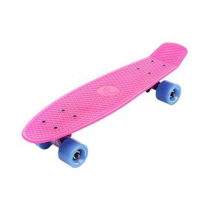 METEOR PLASTIC Skateboard rosa/neonblau/violett