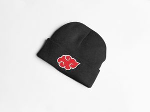 Zimní čepice Naruto Akatzuki Red Cloud Icon Vlněná čepice Merchandis Hat Uni