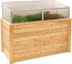 Westmann Klassik Plus 170 Lärchenholz Hochbeet mit Frühbeetaufsatz