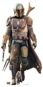 Star Wars - The Mandalorian - Lone Gunfighter - Pappaufsteller Standy 90x182 cm