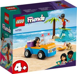 LEGO 41725 Friends Strandbuggy-Spaß Set mit Spielzeug-Auto, Surfbrett, Mini-Puppen sowie Delfin- und Hunde-Tierfiguren, Sommer-Spielset für Kinder, Mädchen und Jungen ab 4 Jahren