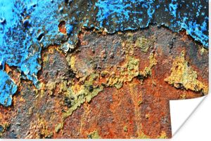 MuchoWow® Poster Rost - Metall - Eisen - Industrie 180x120 cm - Fotoplakat
