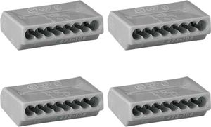 4 x WAGO Verbindungsdosenklemme 8-fach 273-108