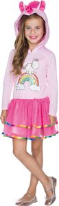Einhorn Theodor Kapuzenkleid für Kinder Kindergröße: 104 Einhorn Theodor Kapuzenkleid für Kinder Kindergröße: 104