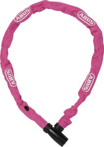 ABUS Kettenschloss 1500 Web – Fahrradschloss aus Spezialstahl – 4 mm dicke Rundkette - ABUS-Sicherheitslevel 3 – 60 cm – Koralle