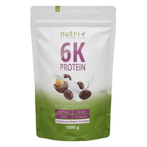PROTEINPULVER 1kg - 82,8% Eiweiß - Nutri-Plus Shape & Shake ® - pflanzliches Protein Powder - 6-Komponenten Eiweißpulver 1000g ohne Aspartam -  Chocolate-Peanut