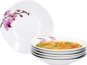 6er Set Essteller tief Kyoto Orchidee 21,5cm