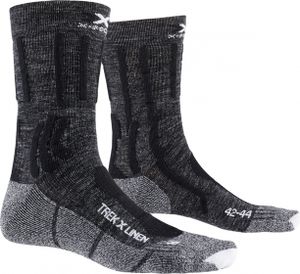 X-SOCKS Trek X Linen Trekkingsocken Unisex dolomite grey melange/opal black 39-41