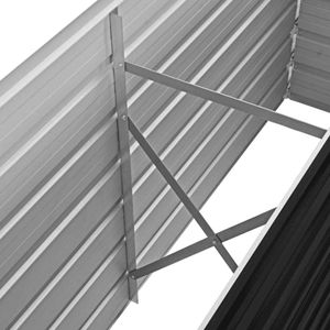 vidaXL Podwyższone łóżko ogrodowe antracyt 160 x 40 x 45 cm Stal ocynkowana