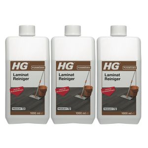 HG Laminat Reiniger 1L (Produkt 72) - Für Laminatböden aller Art (3er Pack)
