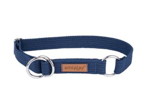 Hunde Schlupfhalsband Cotton, Dunkelblau M Amiplay