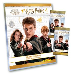 Harry Potter 2 Welcome to Hogwarts Karten - Harry Potter Trading Cards - 1 Sammelmappe + 2 Booster