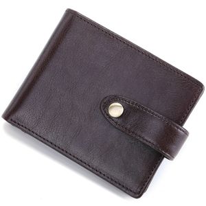 AcserGery New Fashion New Slim Mini Wallet für Herren Ultradünne kleine Geldbeutel mit Hasp-Knopf mit Führerscheininhaber Slim Short Wallets
