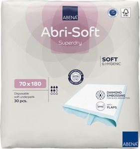 ABENA Abri Soft Superdry Krankenunterlagen Inkontinenzunterlage 70x180cm 30 St
