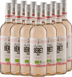 VINELLO 12er Weinpaket - Le Petit Béret Rosé Prestige Alkoholfrei - Le Petit Béret