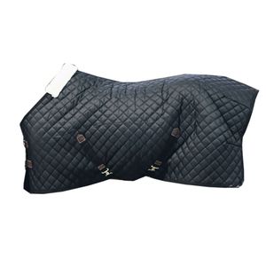 Kentucky Horsewear Stalldecke mit künstlichem Kaninchenfell 400g, Größe:125, Farbe:schwarz