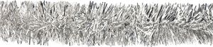 Weihnachtsgirlande Lametta 5cm, 3 Meter silber