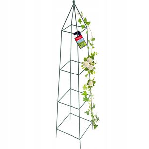 KADAX Rankhilfe, Rankobelisk aus Stahl, freistehend, Obelisk, Rankturm für Garten, Kletterpflanzen