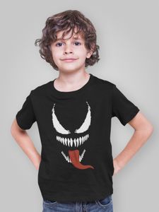 Koszulka z bawełny organicznej dla chłopców Spiderman Venom Eddie Broke Anime Comic Shirt Kids