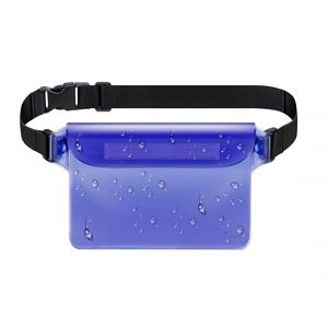 INF Nastaviteľná vodotesná taška cez pás / taška na mobil Modrá