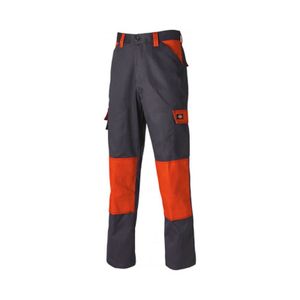 Dickies Workwear Everyday Hose Farben: Grau/Orange, Grösse: 40, Länge: Kurz